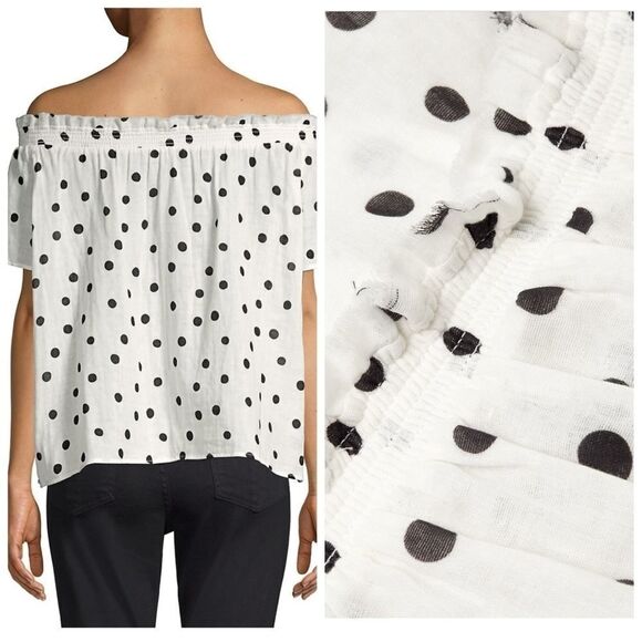 NWOT Generation Love Julia Cotton polka dot top - Picture 3 of 11